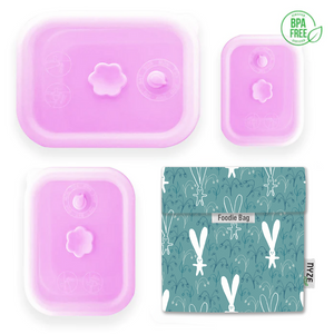 High-Quality Silicone Collapsible Airtight Food Container - Bundle Set of 4