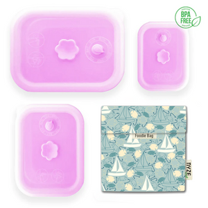 High-Quality Silicone Collapsible Airtight Food Container - Bundle Set of 4