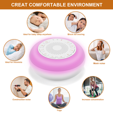 Load image into Gallery viewer, [NYZE] Portable Sleep Soother White Noise Machine with 26 Soothing Sounds and 7 Color LED Nightlights