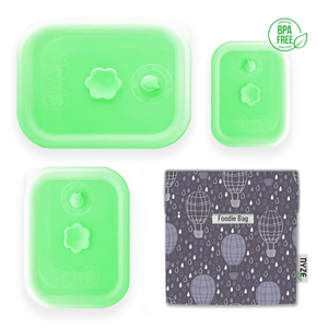 High-Quality Silicone Collapsible Airtight Food Container - Bundle Set of 4