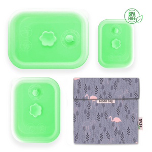High-Quality Silicone Collapsible Airtight Food Container - Bundle Set of 4