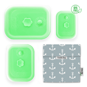 High-Quality Silicone Collapsible Airtight Food Container - Bundle Set of 4