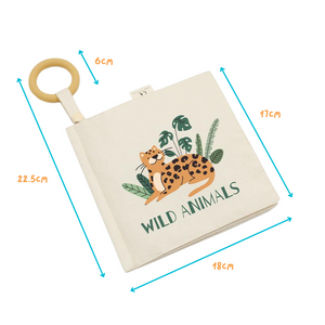 Baby Early Learning Cloth Book - Wild Animals