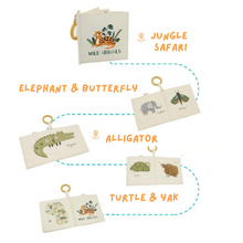 Load image into Gallery viewer, Baby Early Learning Cloth Book - Wild Animals