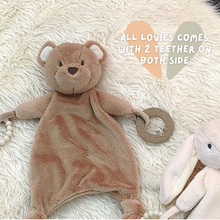Load image into Gallery viewer, Bunny Plushie Teether Lovies Comforter