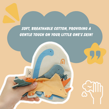 Load image into Gallery viewer, Baby Early Learning Cloth Book - Dinosaur
