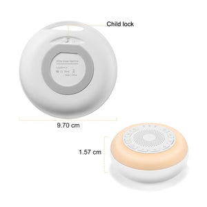 [NYZE] Portable Baby Sleep Soother | White Noise Machine with 26 Soothing Sounds and 7 Color LED Nightlights, Sleep Sound Therapy for Baby Toddlers Adults Insomnia