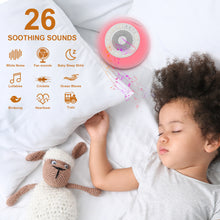 Load image into Gallery viewer, [NYZE] Portable Baby Sleep Soother | White Noise Machine with 26 Soothing Sounds and 7 Color LED Nightlights, Sleep Sound Therapy for Baby Toddlers Adults Insomnia