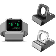 Load image into Gallery viewer, Sleek and stable aluminium allow dock / stand / holder for Apple iWatch (all models/sizes)