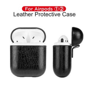 [NYZE] Protective Business Style Leather Case For Apple AirPods Pro and Apple AirPods 1/2 Supports Wireless Charging