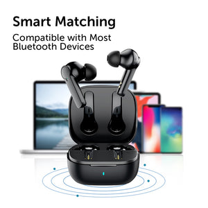 [NYZE] H3 True Wireless Stereo Earbuds Bluetooth 5.1 with Intelligent Touch Control,Hi-Fi Sound Effects,ENC Technology - H3 TWS