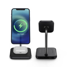 Load image into Gallery viewer, [NYZE] 2-in-1 MagSafe Wireless Charger Stand Magnetic Charging Station Dock for iPhone 12 / 13 Series, AirPods Pro/2 with up to 15 Watts Fast Charging