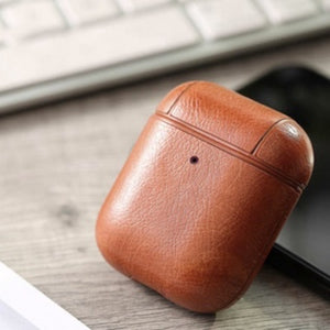 [NYZE] Protective Business Style Leather Case For Apple AirPods Pro and Apple AirPods 1/2 Supports Wireless Charging