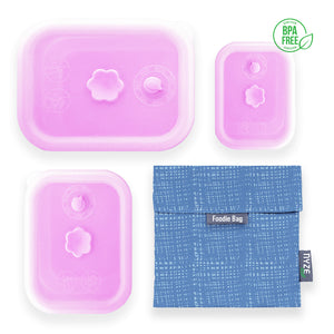 High-Quality Silicone Collapsible Airtight Food Container - Bundle Set of 4