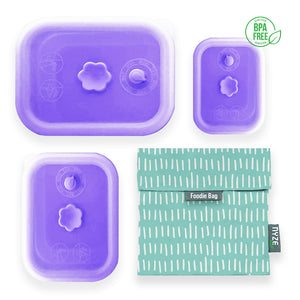High-Quality Silicone Collapsible Airtight Food Container - Bundle Set of 4