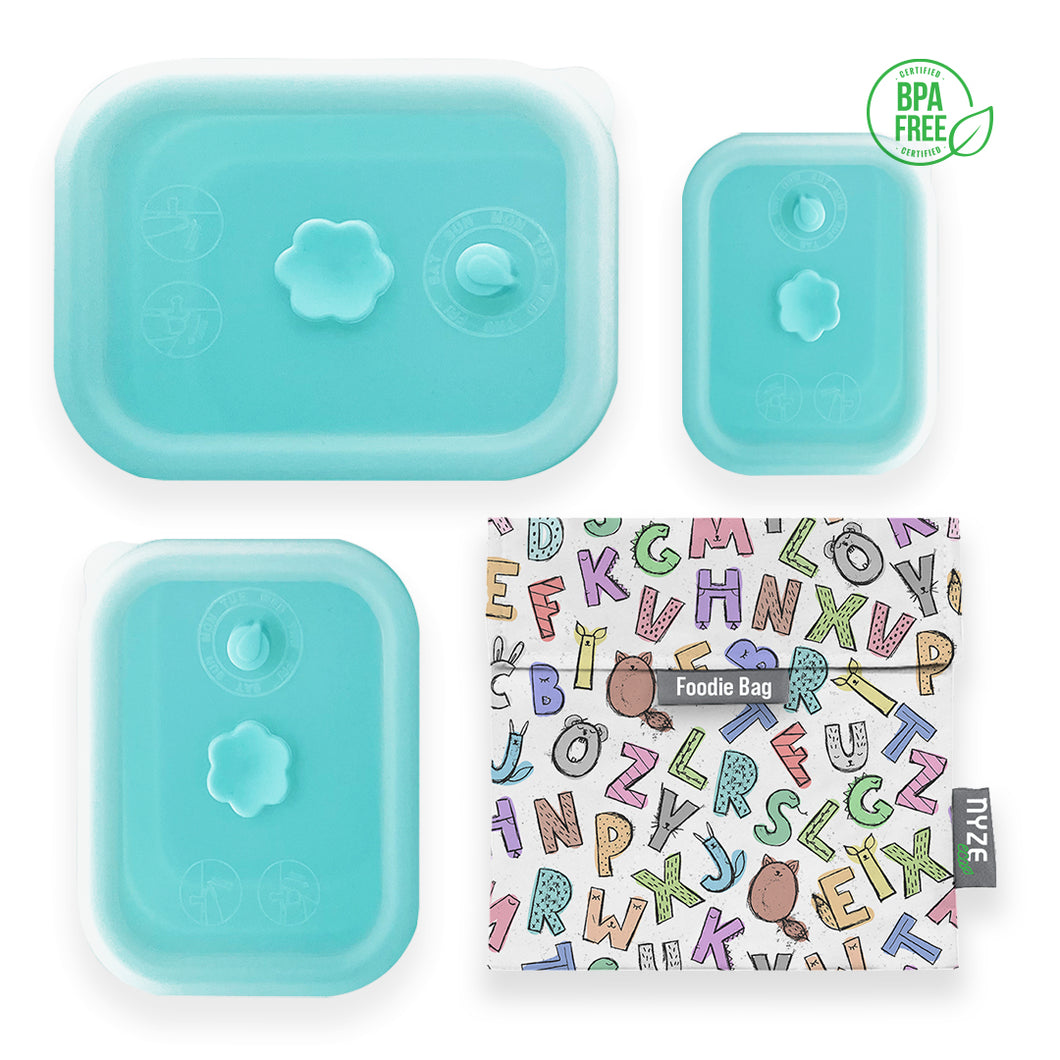 High-Quality Silicone Collapsible Airtight Food Container - Bundle Set of 4