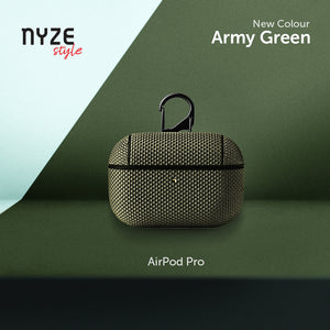 Sturdy protective nylon case for Apple Airpods Pro / Pro 2 with support for wireless charging