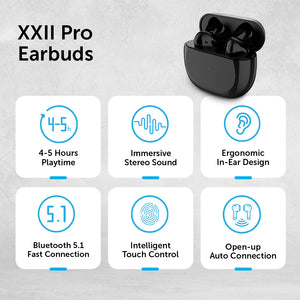 XXII Pro Wireless Bluetooth In-Ear Earbuds