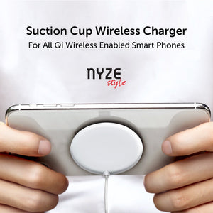 [NYZE] Fast Wireless Suction Cup Charger, MagSafe Style Charger, Suitable for Apple and Android Smartphones