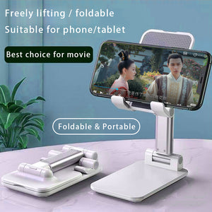Super Lightweight, Extra Sturdy Foldable Aluminium Table Stand for Smartphones, Tablets