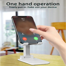 Load image into Gallery viewer, Super Lightweight, Extra Sturdy Foldable Aluminium Table Stand for Smartphones, Tablets