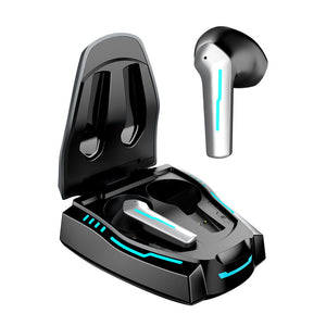 [NYZE] YX02 Low Latency Gaming Earbuds with Space Ship Style Charging Case, Long Battery Life suitable for Mobile Gaming, MAC, PC, More - Earphones