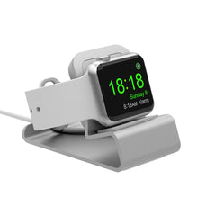 Load image into Gallery viewer, Sleek and stable aluminium allow dock / stand / holder for Apple iWatch (all models/sizes)