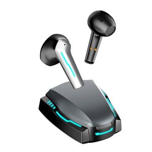 [NYZE] YX02 Low Latency Gaming Earbuds with Space Ship Style Charging Case, Long Battery Life suitable for Mobile Gaming, MAC, PC, More - Earphones